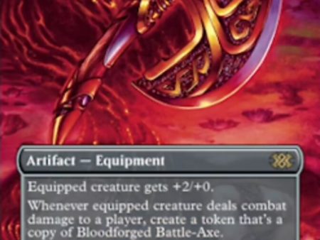 Bloodforged Battle-Axe (Borderless Alternate Art) [Double Masters 2022] Supply