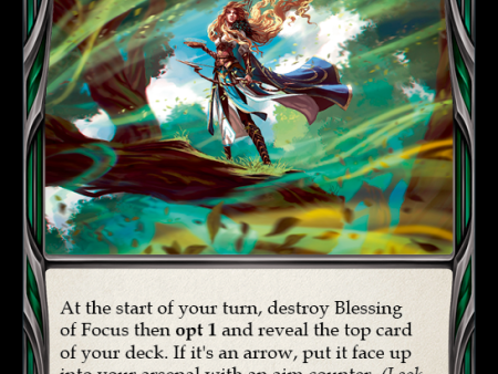 Blessing of Focus (Blue) [DYN161] (Dynasty)  Rainbow Foil Online