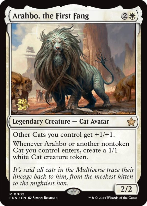 Arahbo, the First Fang [Foundations Prerelease Promos] Cheap