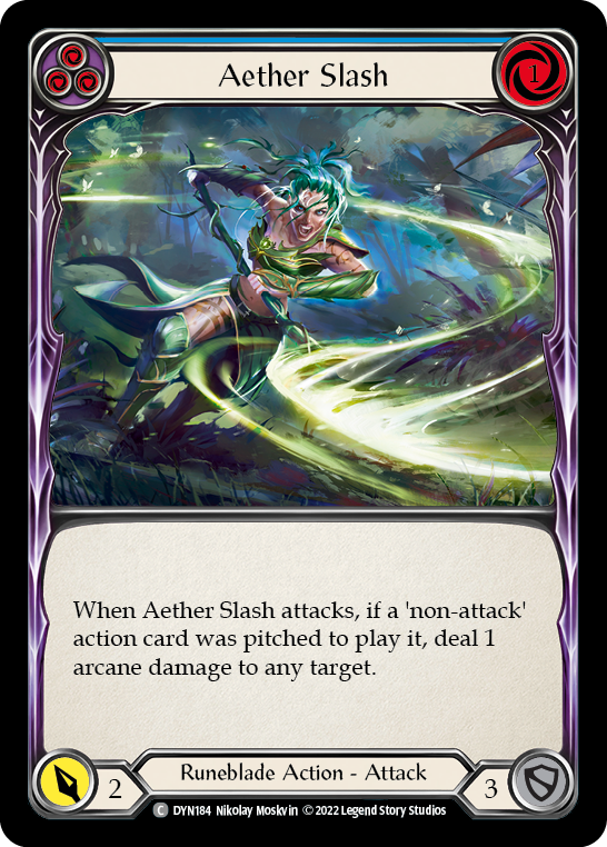 Aether Slash (Blue) [DYN184] (Dynasty) For Cheap