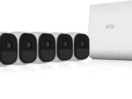 Arlo Pro Security System 5 HD 720p Cameras- Wirelless, Audio, Night Vision - Certified Refurbished on Sale