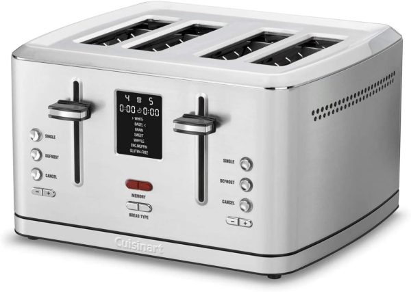 Cuisinart Slice Digital MemorySet Toaster, Stainless Steel - Certified Refurbished For Discount