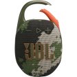 JBL Clip 5 Portable Wireless Bluetooth Speaker, Camo - Certified Refurbished Fashion