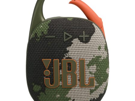 JBL Clip 5 Portable Wireless Bluetooth Speaker, Camo - Certified Refurbished Fashion