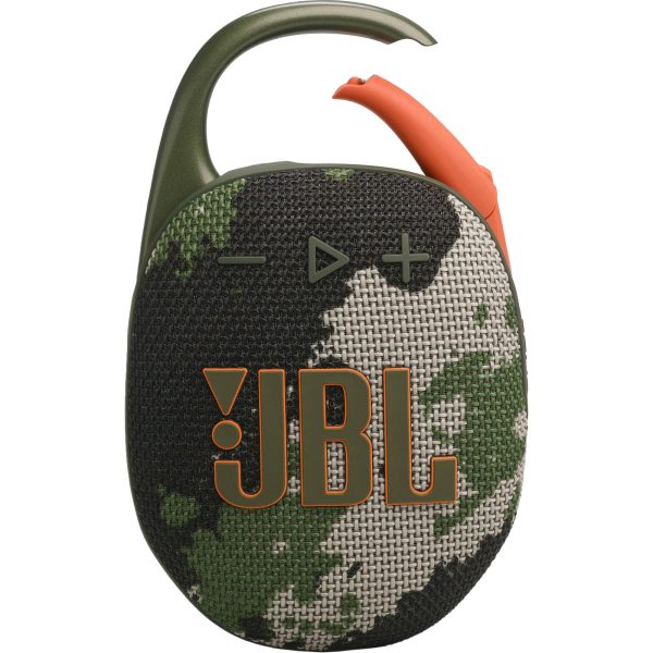 JBL Clip 5 Portable Wireless Bluetooth Speaker, Camo - Certified Refurbished Fashion