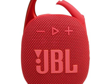 JBL Clip 5 Portable Wireless Bluetooth Speaker, Red - Certified Refurbished Online Sale