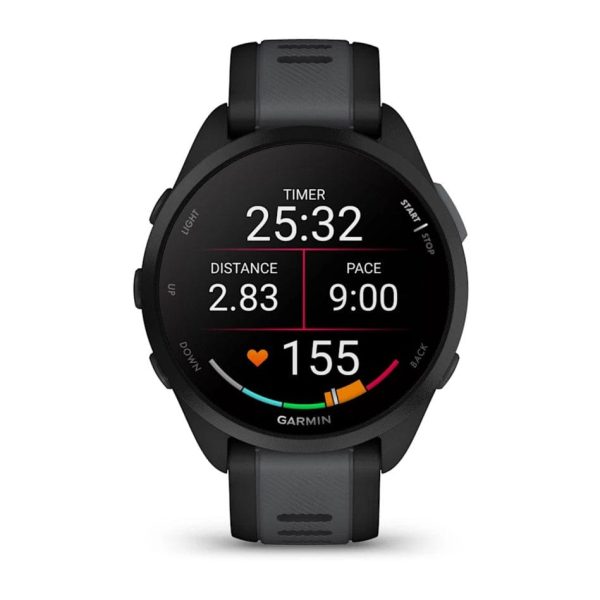 Garmin Forerunner 165 Running Smartwatch, Black Slate Grey - Certified Refurbished Discount