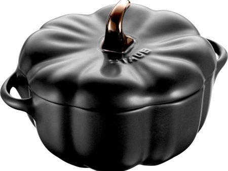 Staub Ceramic 16-oz Petite Pumpkin Cocotte - Matte Black Discount