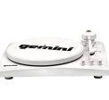 Gemini Record Player Turntable Bluetooth Audio System with Dual Stereo Speakers, White - Certified Refurbished For Discount