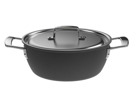 Demeyere Black 5 Stainless Steel with Ceramic exterior coating 3.5-qt Dutch Oven with Lid For Cheap