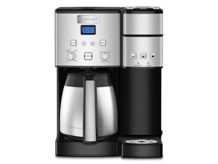 Cuisinart Coffee Center 10-Cup Thermal Coffeemaker and Single-Serve Brewer, Stainless Steel - Certified Refurbished Discount