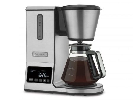 Cuisinart PurePrecision 8 Cup Pour-Over Coffee Brewer with Glass Carafe, Silver - Certified Refurbished For Cheap