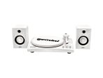 Gemini Record Player Turntable Bluetooth Audio System with Dual Stereo Speakers, White - Certified Refurbished For Discount