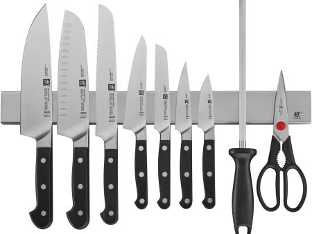 Zwilling Pro 10-pc Knife Set With 17.5-inch Stainless Magnetic Knife Bar Fashion