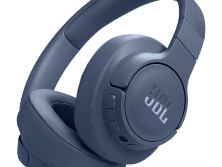 JBL Tune 770NC Bluetooth Noise-Cancelling Over-Ear Wireless Headphones, Blue - Certified Refurbished For Discount