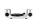 Gemini Record Player Turntable Bluetooth Audio System with Dual Stereo Speakers, Black & White - Certified Refurbished Hot on Sale