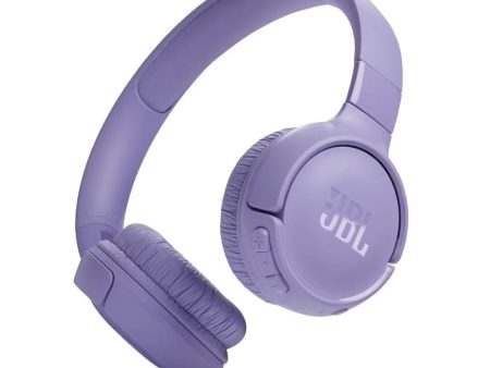 JBL Tune Pure Bass 520BT Wireless On-Ear Bluetooth Headphones, Purple - Certified Refurbished For Sale