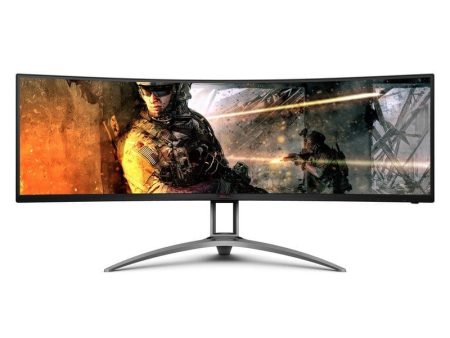 AOC 49  5120x1440 120Hz Curved 32:9 Ultra Wide Monitor - Certified Refurbished on Sale