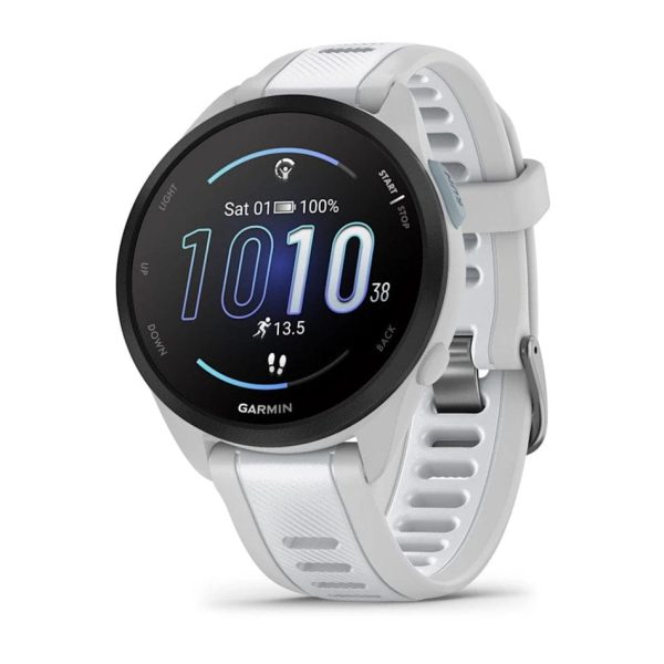 Garmin Forerunner 165 Running Smartwatch, Mist Grey Whitestone - Certified Refurbished Online Hot Sale